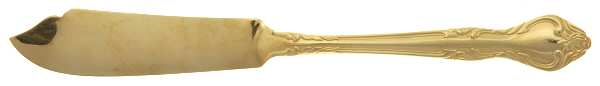 UNF1927 (Gold Electroplate) Flat Handle Master Butter Knife