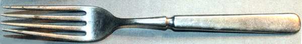UNF1933 (Silverplate) Indented Solid Handled Fork