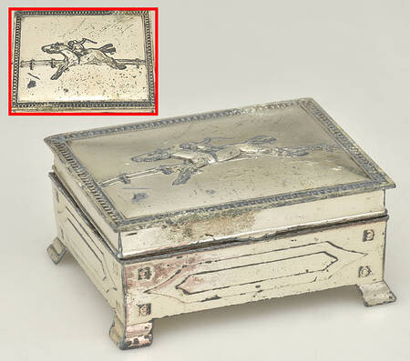 Japan Silverplate Hollowware Cedar Lined Cigarette Box