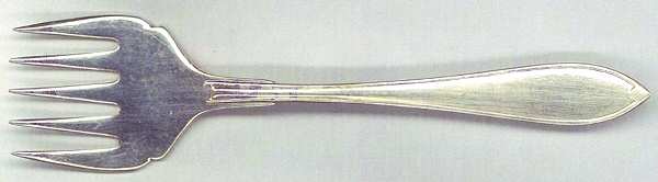 UNF1324 (Silverplate) Large Solid Tined Sardine Serving Fork