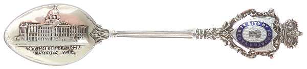 Canada Souvenir Spoons (Sterling) Canada Demitasse Spoon