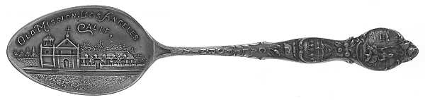 States & Cities Souvenir Spoons (Sterling) California Demitasse Spoon