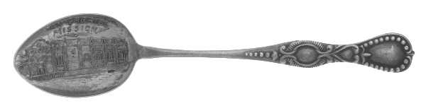 States & Cities Souvenir Spoons (Sterling) California Demitasse Spoon