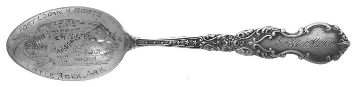 States & Cities Souvenir Spoons (Sterling) Arkanas Five O'Clock Spoon