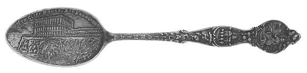 States & Cities Souvenir Spoons (Sterling) California Teaspoon