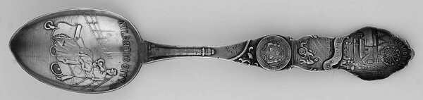 States & Cities Souvenir Spoons (Sterling) New Jersey Five O'Clock Spoon