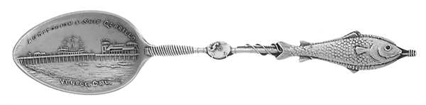 States & Cities Souvenir Spoons (Sterling) California Demitasse Spoon