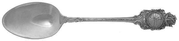 States & Cities Souvenir Spoons (Sterling) California Teaspoon