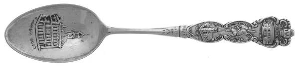 States & Cities Souvenir Spoons (Sterling) Massachusetts Five O'Clock Spoon