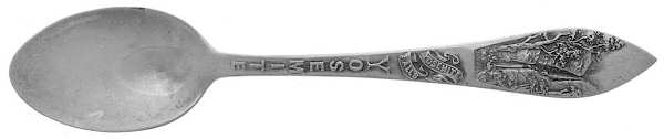 States & Cities Souvenir Spoons (Sterling) California Demitasse Spoon