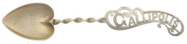 States & Cities Souvenir Spoons (Sterling) Ohio Demitasse Spoon