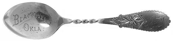 States & Cities Souvenir Spoons (Sterling) Oklahoma Five O'Clock Spoon