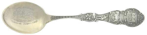States & Cities Souvenir Spoons (Sterling) Colorado Demitasse Spoon