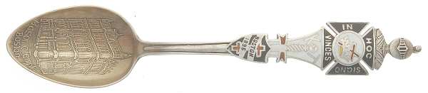States & Cities Souvenir Spoons (Sterling) Massachusetts Demitasse Spoon