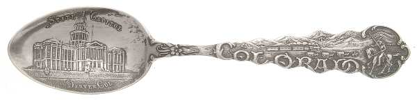 States & Cities Souvenir Spoons (Sterling) Colorado Teaspoon
