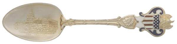 States & Cities Souvenir Spoons (Sterling) Washington DC Five O'Clock Spoon