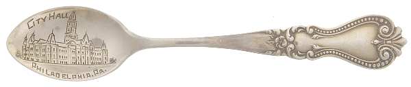 States & Cities Souvenir Spoons (Sterling) Pennsylvania Demitasse Spoon