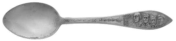 States & Cities Souvenir Spoons (Sterling) South Dakota Demitasse Spoon