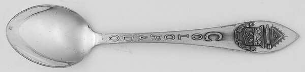 States & Cities Souvenir Spoons (Sterling) Colorado Demitasse Spoon