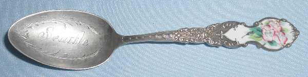 States & Cities Souvenir Spoons (Sterling) Washington Five O'Clock Spoon