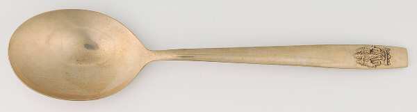 UNF1340 (Brass) Large Solid Serving Spoon