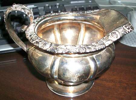 UNH14 (Sterling, Hollowware) Creamer