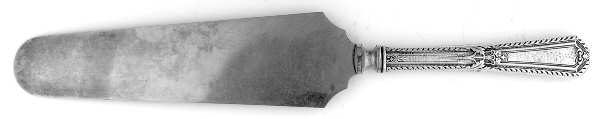 UNF1234-Hammered (Sterling) Pie Server with Silverplate Blade