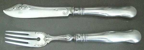 800-133 (Sterling) (2 Piece) Individual Fish Set (Hollow Handle with Sterling)