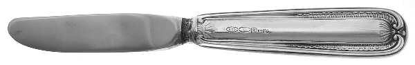 800-136 (Sterling) Modern Hollow Butter Spreader (Stainless)