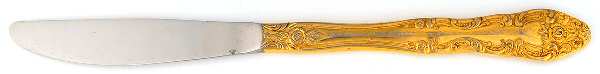 Royal Splendor (Gold Electroplate) Modern Solid Knife