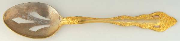Royal Splendor (Gold Electroplate) Pierced Tablespoon (Serving Spoon)
