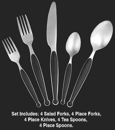 UNF1366 (Stainless) 20 Piece Set