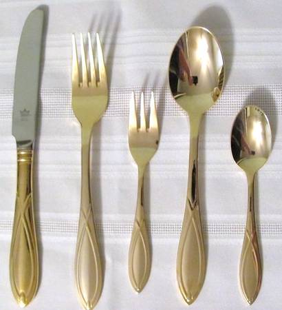UNF1533 (Gold Electroplate) Modern Hollow Knife