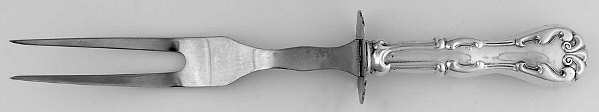 UNF1199 (Sterling) Small Steak Carving Fork with Stainless Prongs