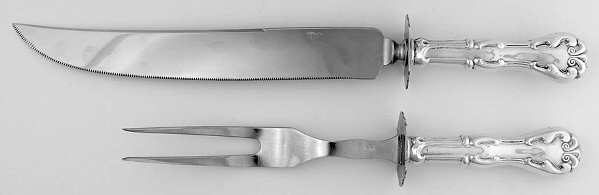 UNF1199 (Sterling) Small Stainless Blade 2-Piece Steak Carving Set