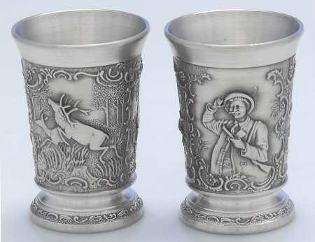 Germany Pewter Hollowware (Set of 2) Shot Glass