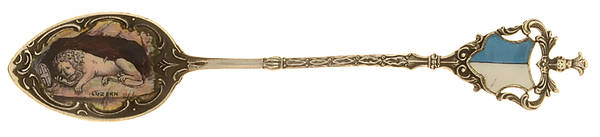 German Souvenir Spoons (Sterling) Germany Five O'Clock Spoon