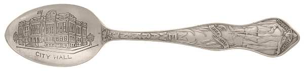 States & Cities Souvenir Spoons(Slvp) New Jersey Teaspoon