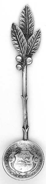 Costa Rica Coin Flatware by Unknown Mfg Silver