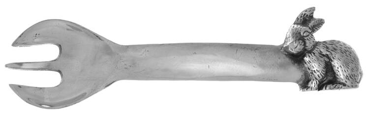 Aluminum Flatware Solid Salad Serving Fork