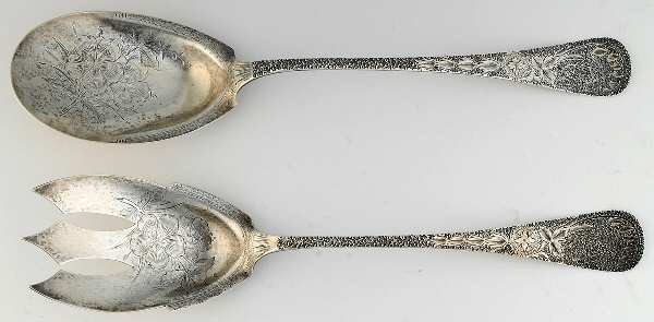 UNF1464 (Sterling) Vegetable Serving Set (Solid, Bright Cut)