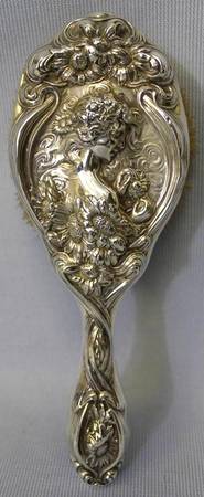 He Loves Me (Sterling, Hollowware) Hair Brush