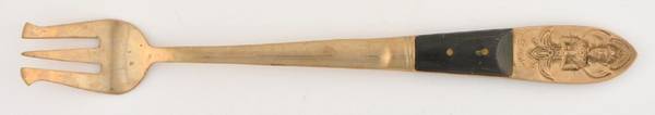 Hong Kong (Brass) Short Handle Pickle/Olive Fork