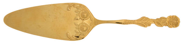 HIC4 (Gold Electroplate) Solid Pie Server