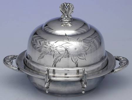 Buckingham (Silverplate, Hollowware) Round Covered Butter