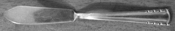 UNF1574 (Silverplate) Flat Handle Master Butter Knife