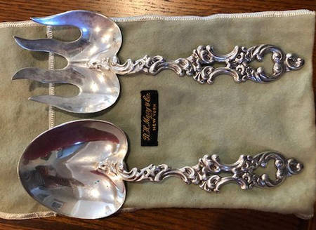 UNF2222 (Sterling) (2 Pc) Solid Salad Set