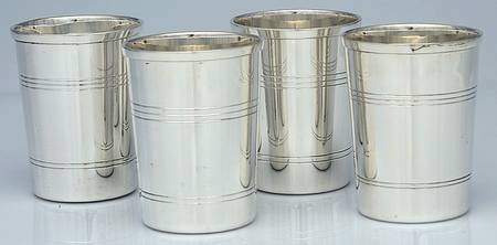 India Silverplate Hollowware-Plain Mint Julep - Set of 4