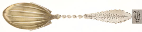 UNF2351 (Sterling) Bright Cut Preserve Spoon