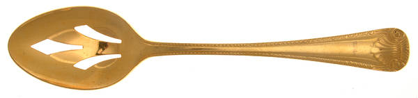 UNFUNF2357 (Gold Electroplate) Pierced Tablespoon (Serving Spoon)